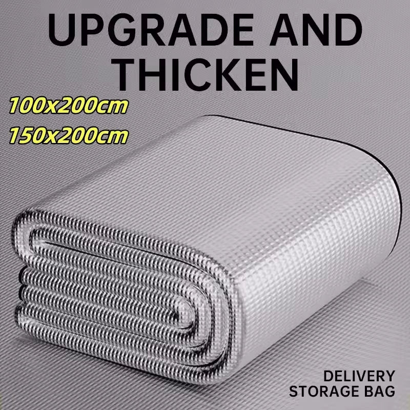 Waterproof Mat Double-Sided Aluminum Film Moisture-Proof Mat Portable Picnic Mat Outdoor Tent Camping Beach Moisture-Proof Mat