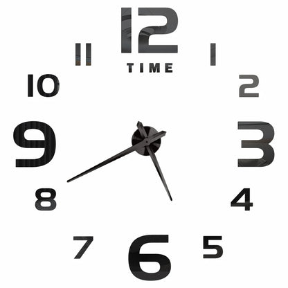 2D/3D Large Roman Numeral Acrylic Mirror Wall Quartz Clocks - Watch Home Decoration 