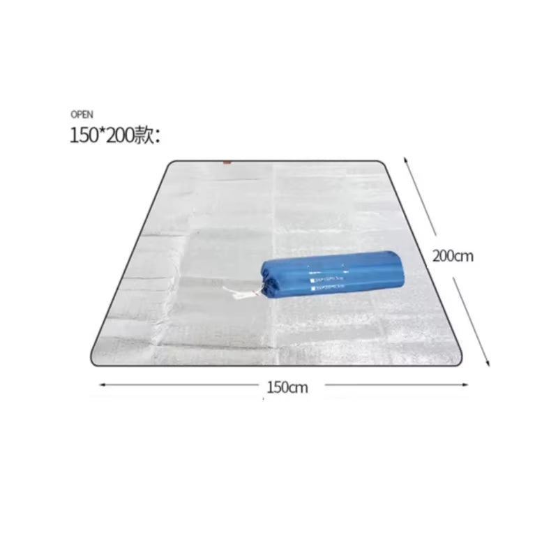 Waterproof Mat Double-Sided Aluminum Film Moisture-Proof Mat Portable Picnic Mat Outdoor Tent Camping Beach Moisture-Proof Mat