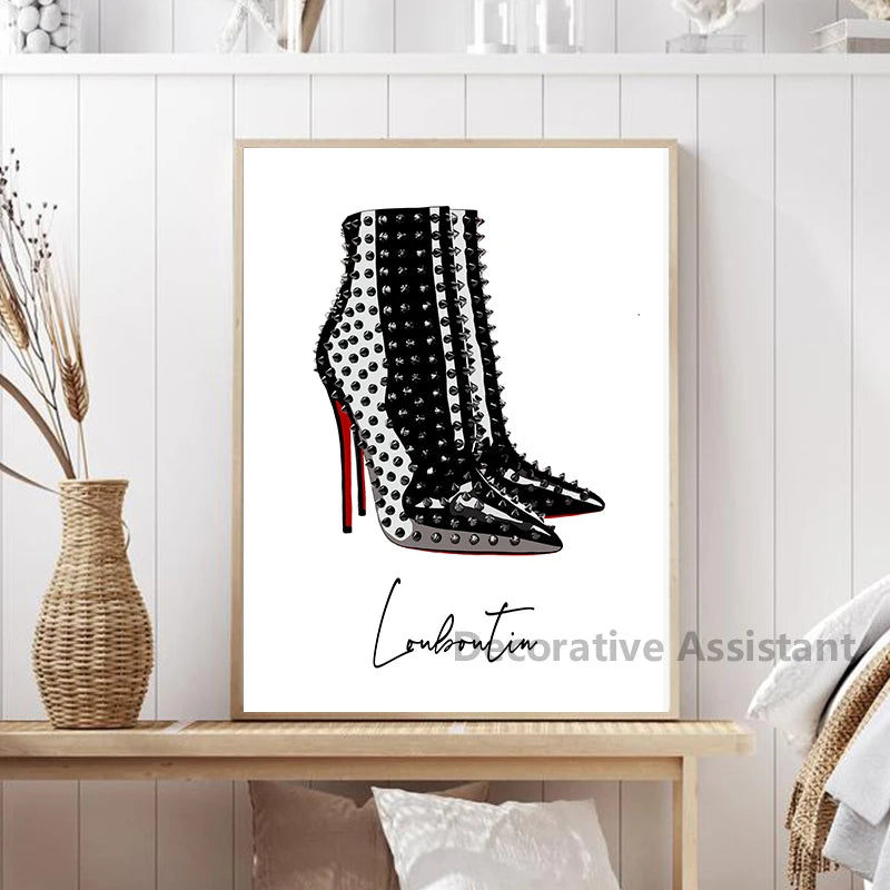 Fashion Home Wall Art High Heels Poster Home Decor