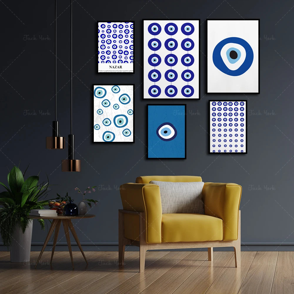 Evil Eye Wall Art - Nazar Boncuğu -  Turkish Evil Eye Nazar Poster