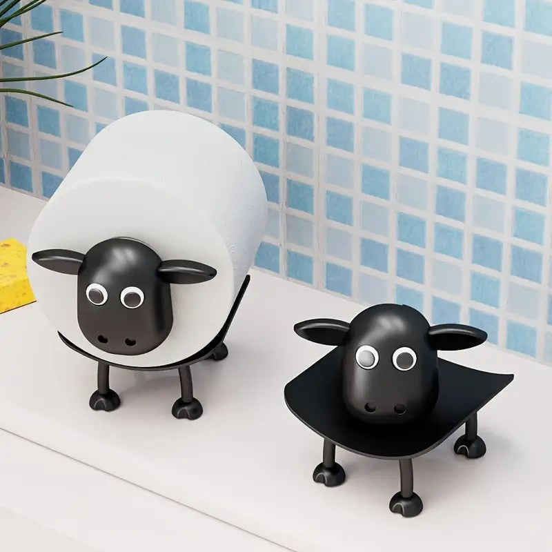 3Pcs FUNNY SHEEP TOILET PAPER HOLDER QUIRKY BATHROOM DECOR LOO ROLL STORAGE UK