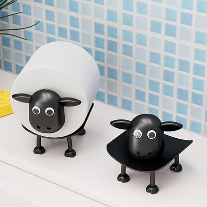 3Pcs FUNNY SHEEP TOILET PAPER HOLDER QUIRKY BATHROOM DECOR LOO ROLL STORAGE UK
