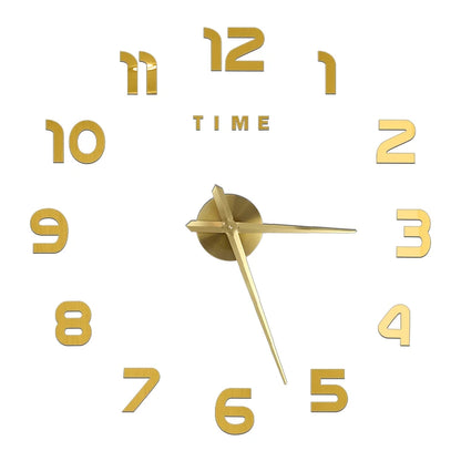 2D/3D Large Roman Numeral Acrylic Mirror Wall Quartz Clocks - Watch Home Decoration 