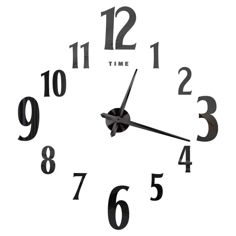 2D/3D Large Roman Numeral Acrylic Mirror Wall Quartz Clocks - Watch Home Decoration 