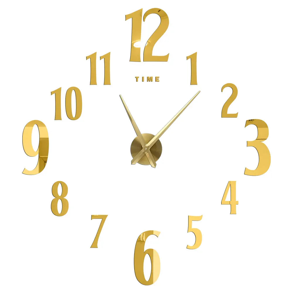 2D/3D Large Roman Numeral Acrylic Mirror Wall Quartz Clocks - Watch Home Decoration 