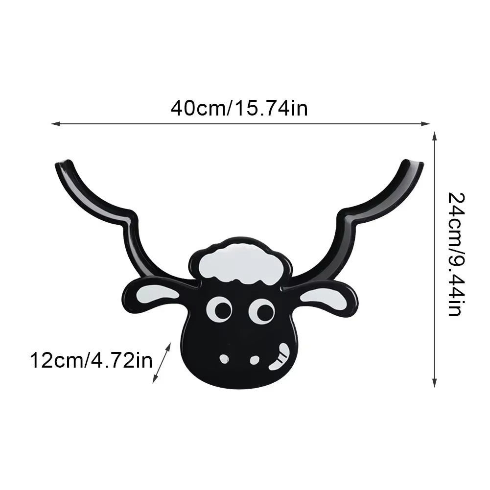 Sheep Toilet Paper Holder Rack Cute Toilet Paper Roll Holder 7 Rolls Funny Wall Mount Toilet Paper Storage for Bathrooms Kitchen